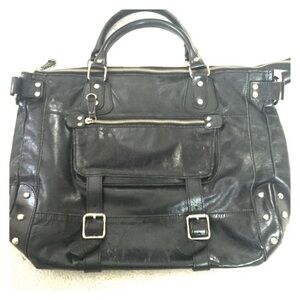 Barneys New York Black Leather Bag